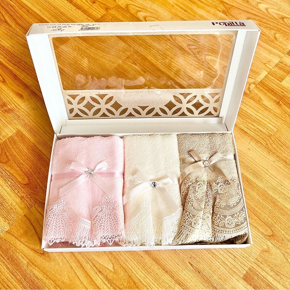 Pupilla Collection VIP Bamboo hand towels set